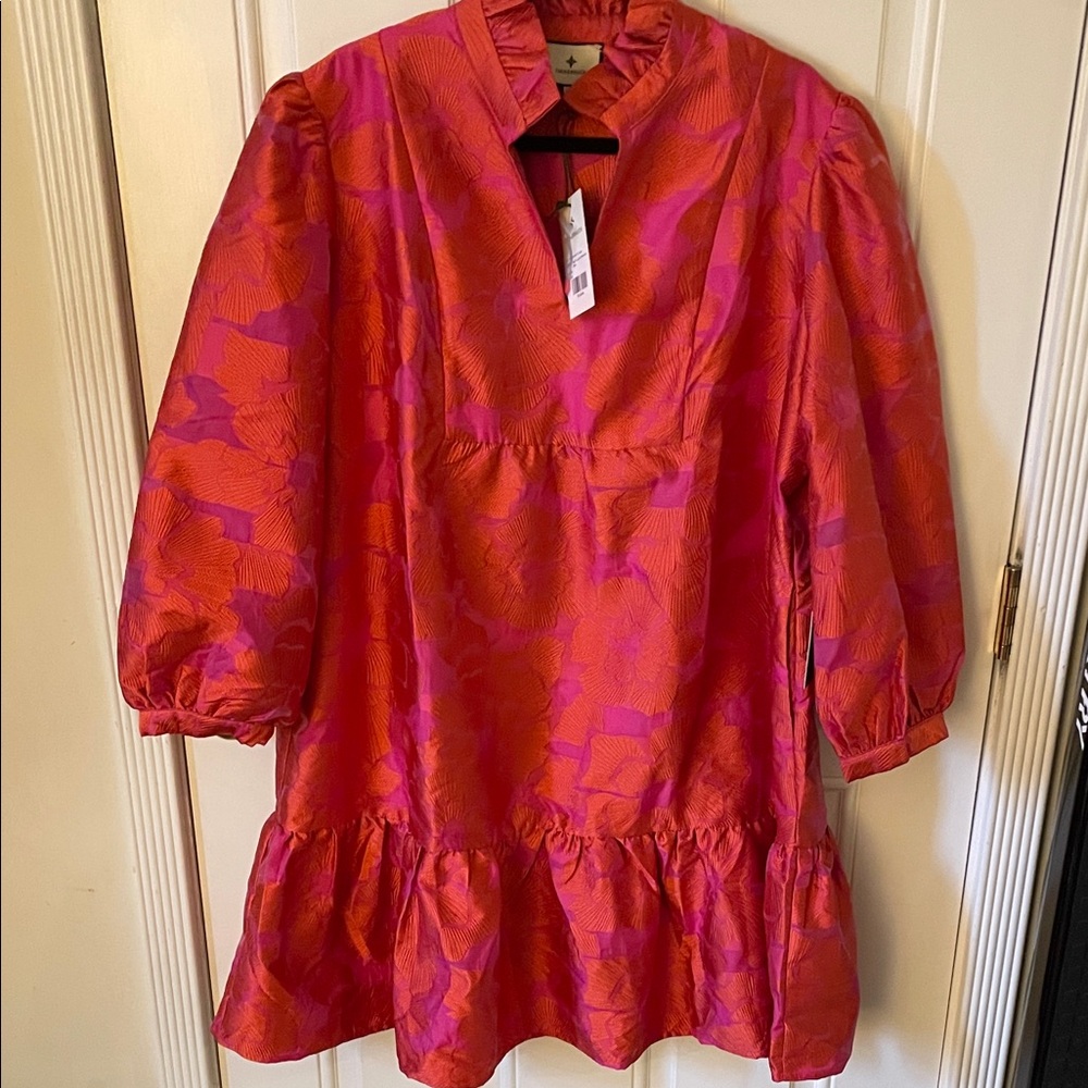 Tuckernuck Pink and Orange Palmerston Dress